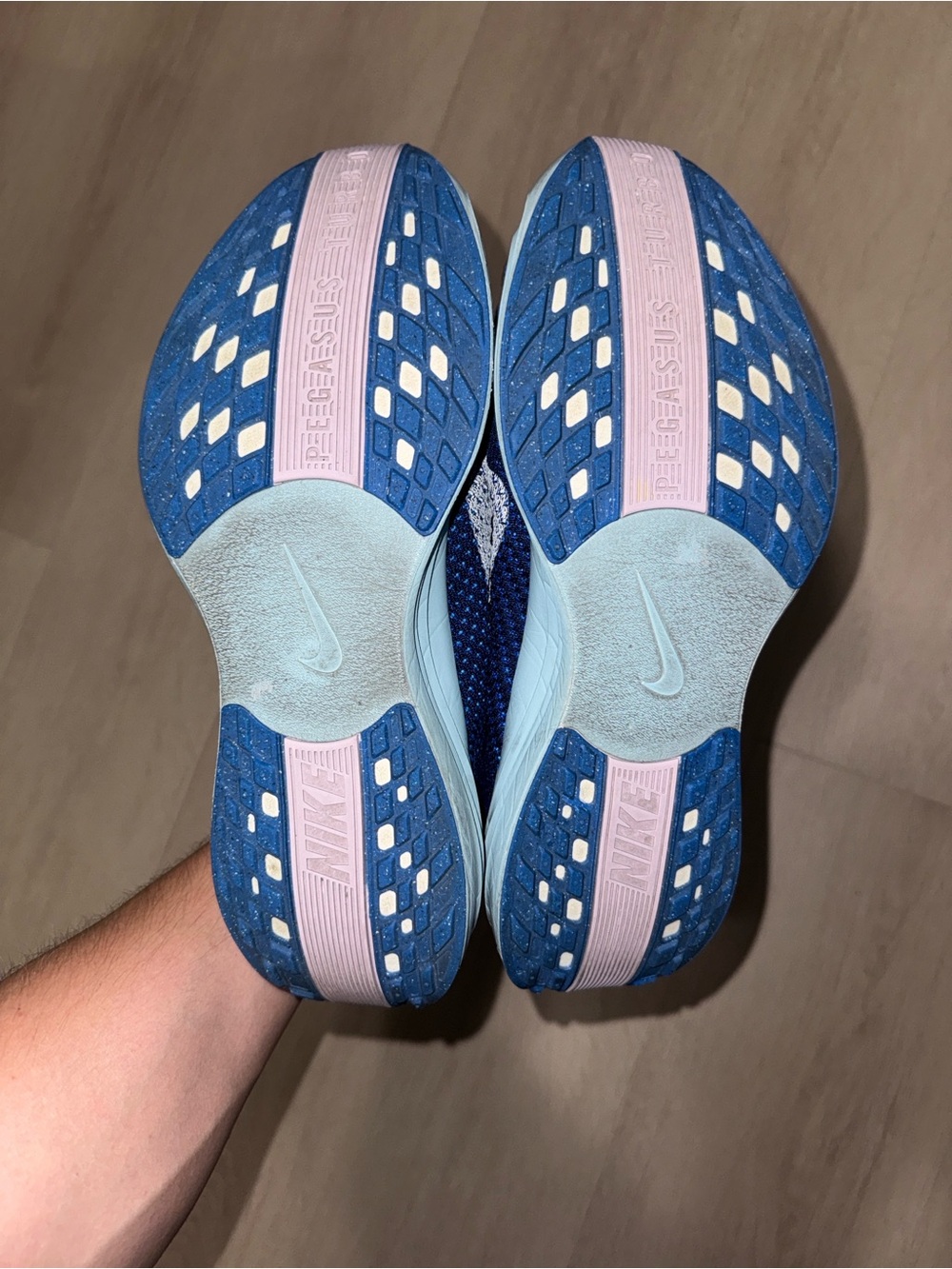 Nike Zoomx Pegasus Turbo Flyknit Racer Blue/ Sail Blue/ Lavender Stripe - Picture 11 of 11